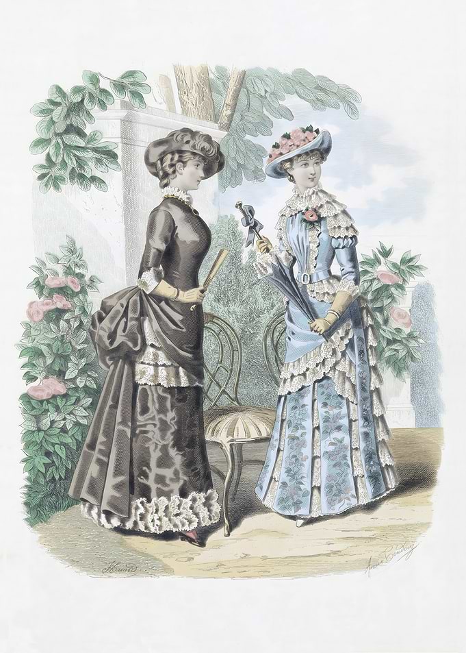 Victorian Era Fashion Illustration