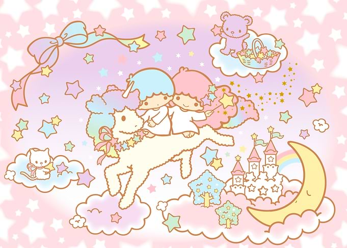 Little Twin Stars Fantasy Illustration