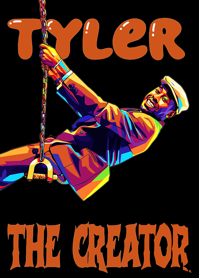 Tyler, The Creator - Colorful Portrait