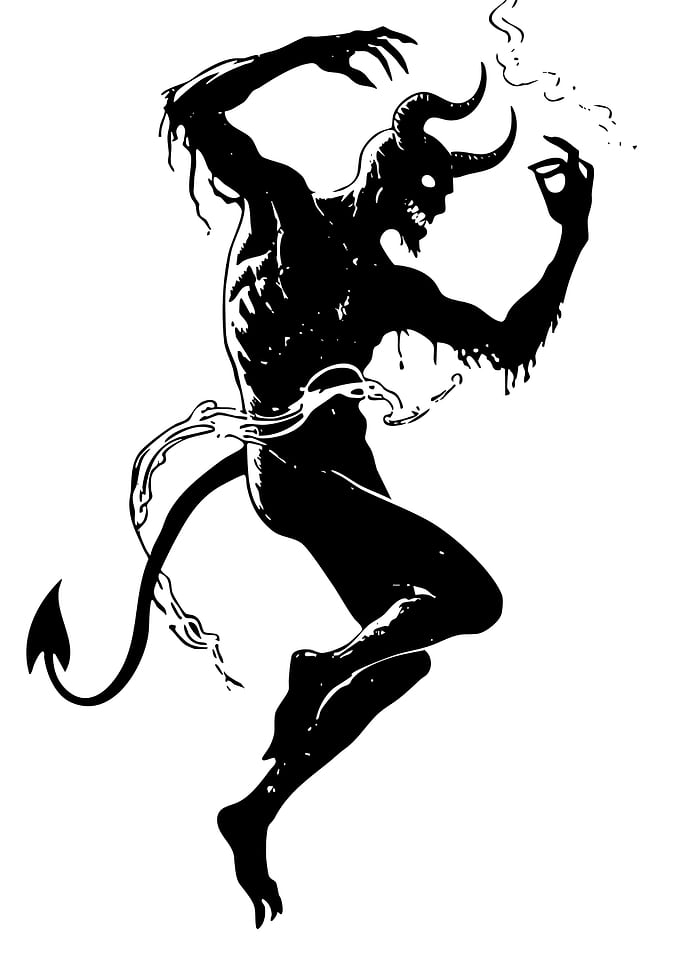 Silhouette of a Devil
