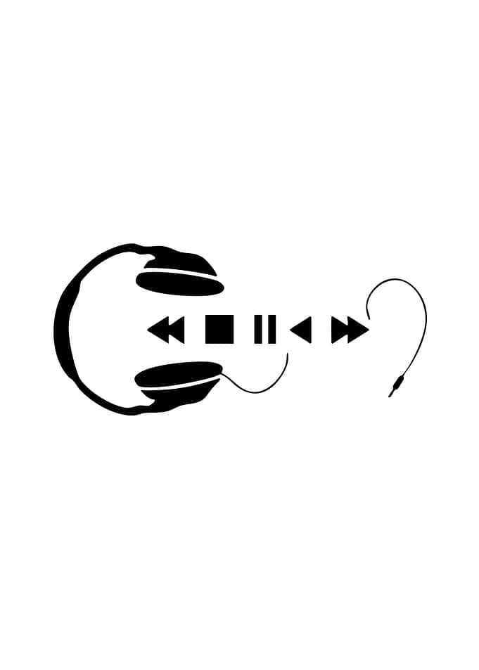 Headphones and Music Control Icons