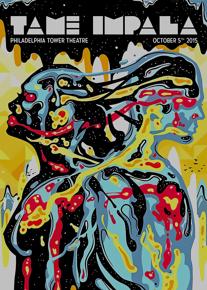 Tame Impala Philadelphia Concert Poster