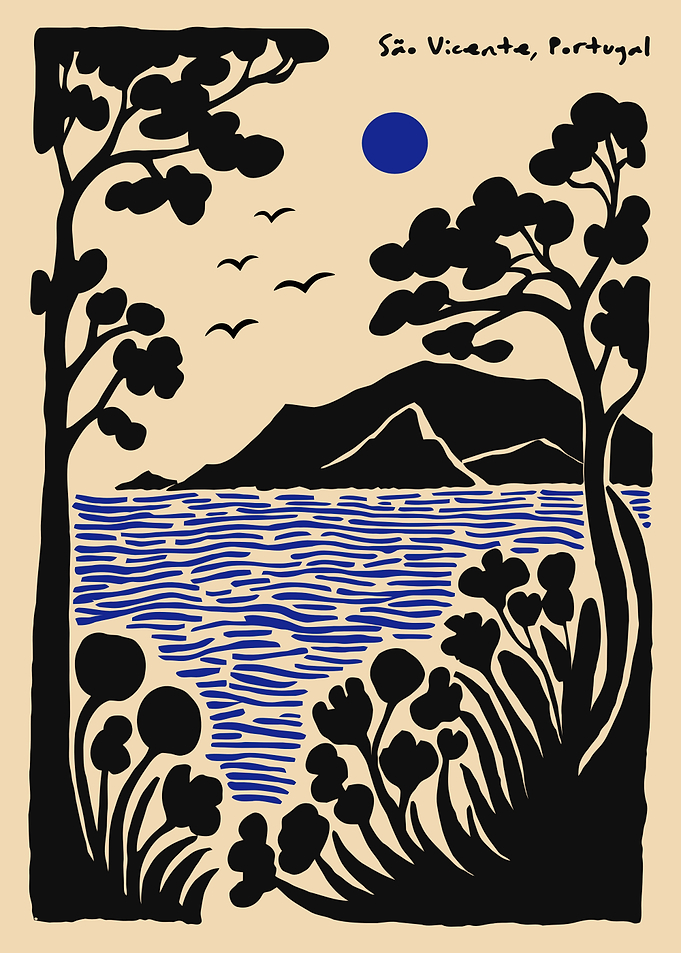 São Vicente, Portugal Landscape Art
