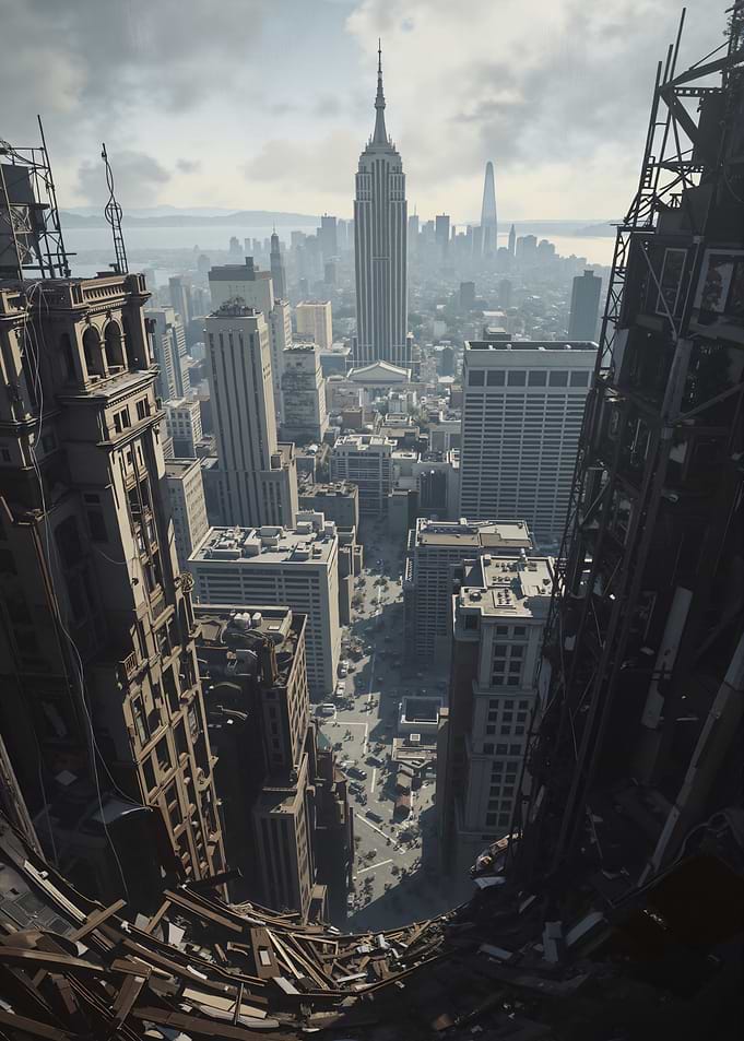 New York City Skyline from Above