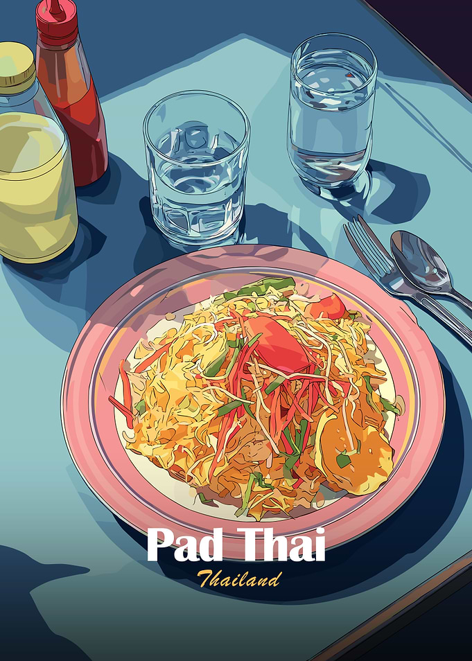 Pad Thai Illustration