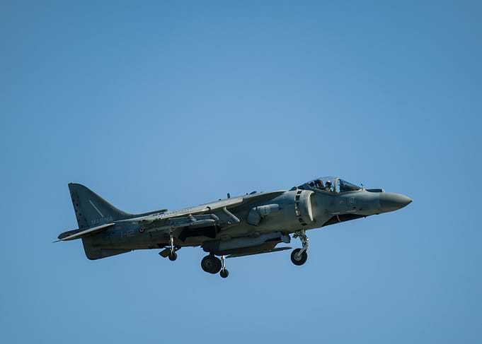 Harrier Jet in Flight