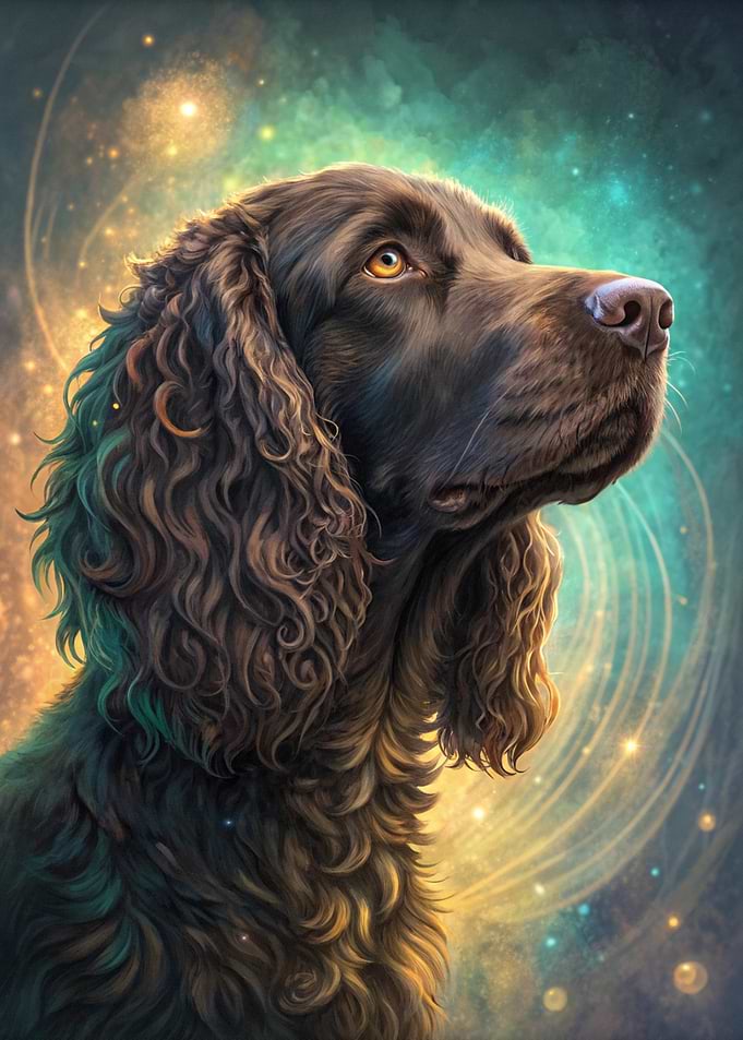 Elegant Brown Dog Portrait with Bokeh