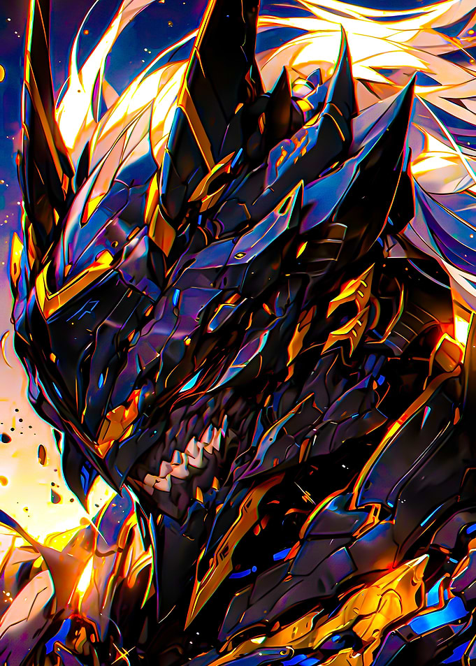 Armored Dragon Warrior Digital Art