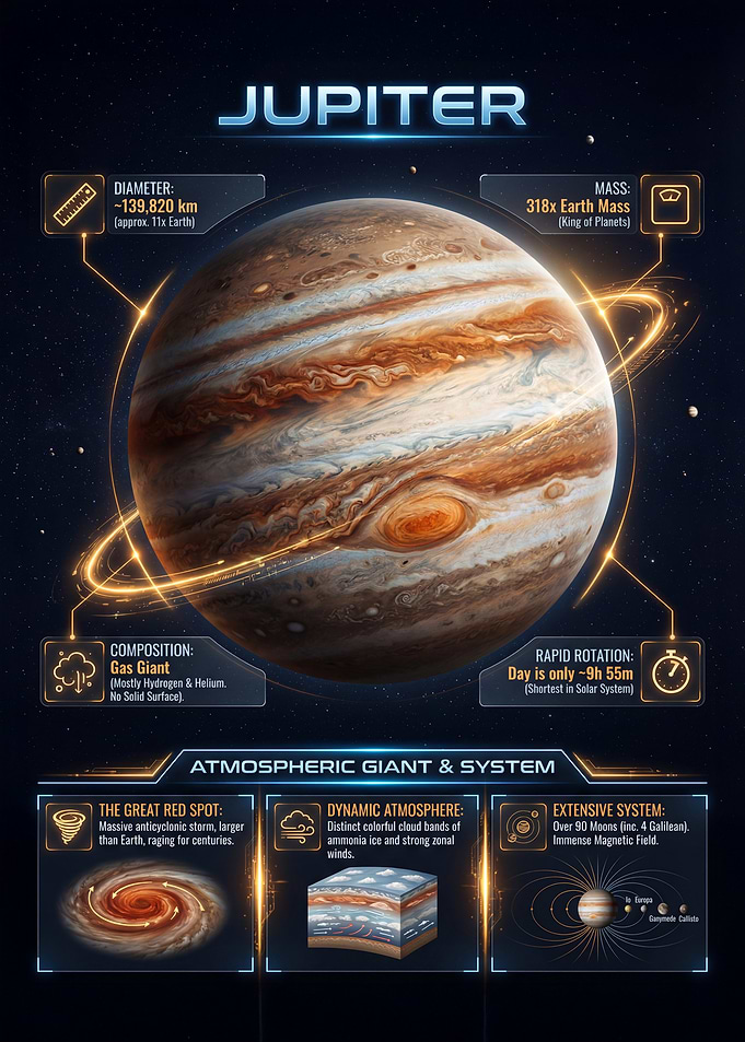 Jupiter Planet Infographic