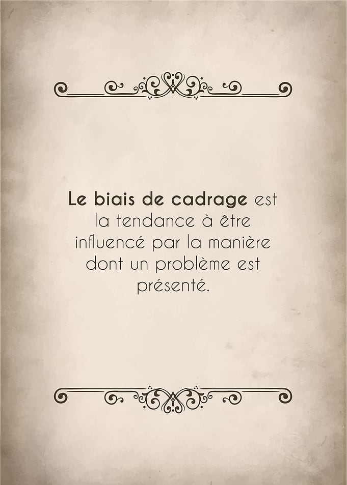 Framing Bias French Text Art