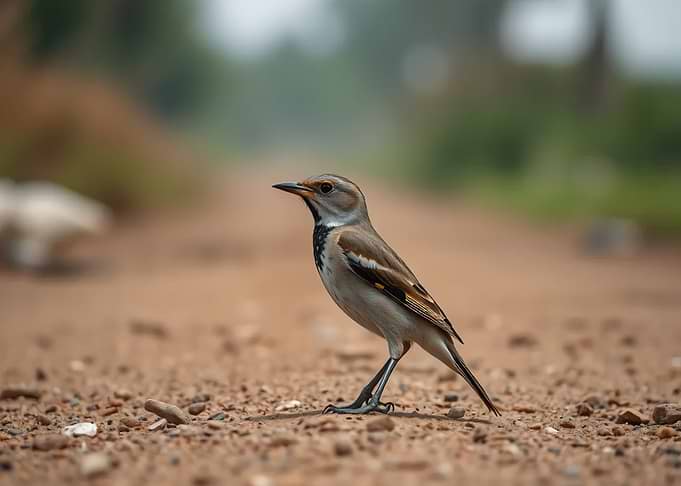 Grey-backed Fiscal Bird Portrait
