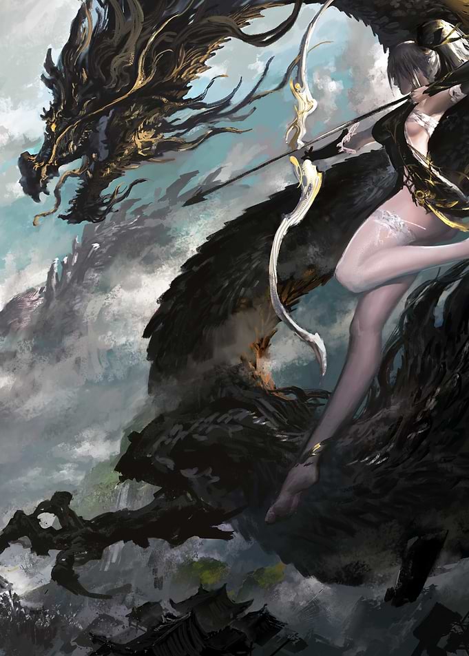 Archer with Dragon