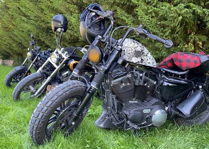 Motorcycles park