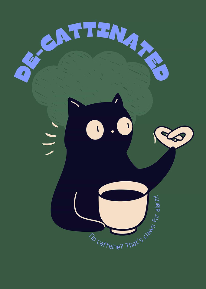 De-cattinated Cat with Pretzel