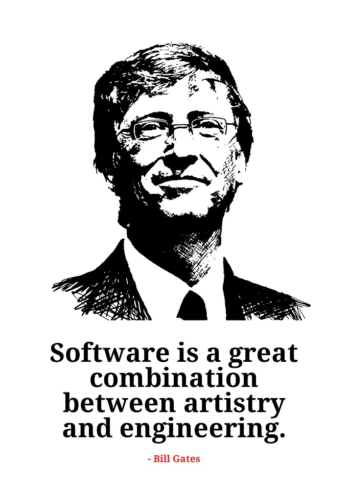 Bill Gates Quote Art