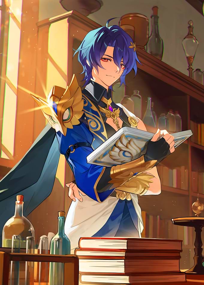 Honkai Star Rail Alchemist with Book