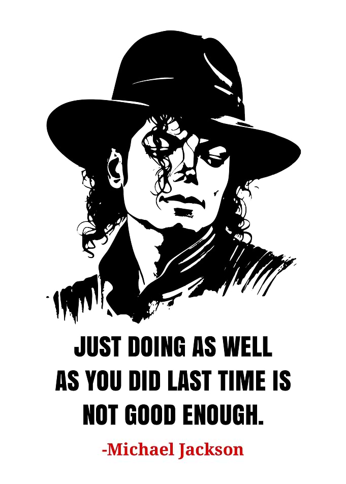 Michael Jackson Inspirational Quote Art