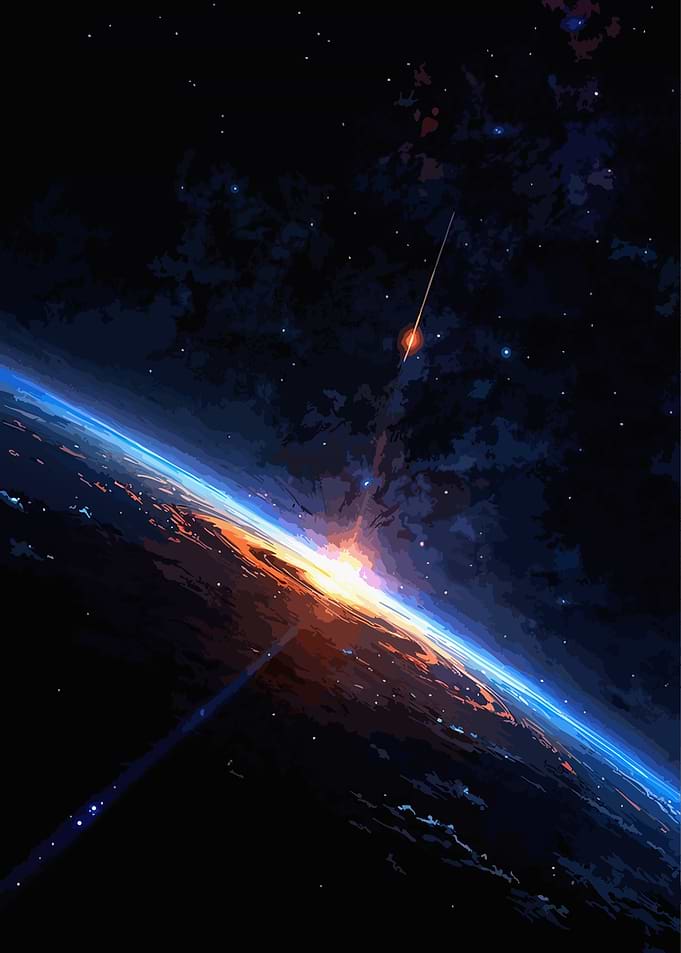 Earth from Space with Meteor