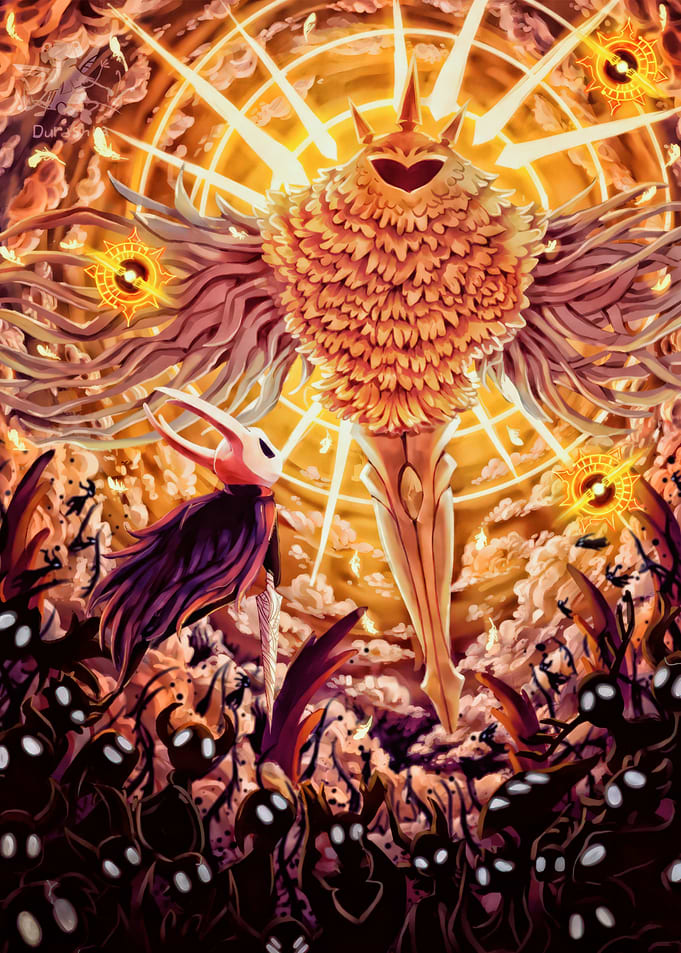 Hollow Knight Radiance Battle Fanart