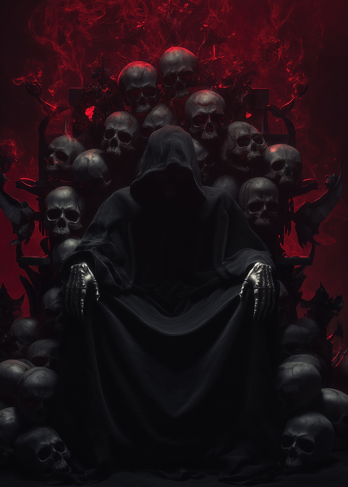 Grim Reaper on Skull Throne