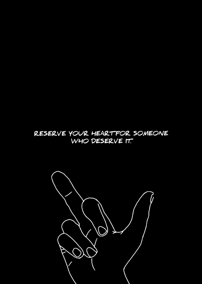 Reserve Your Heart Minimalist Art