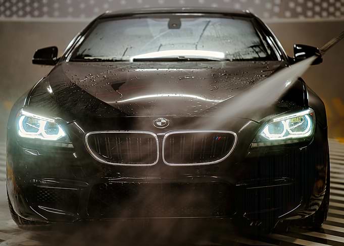 Black BMW Car Wash