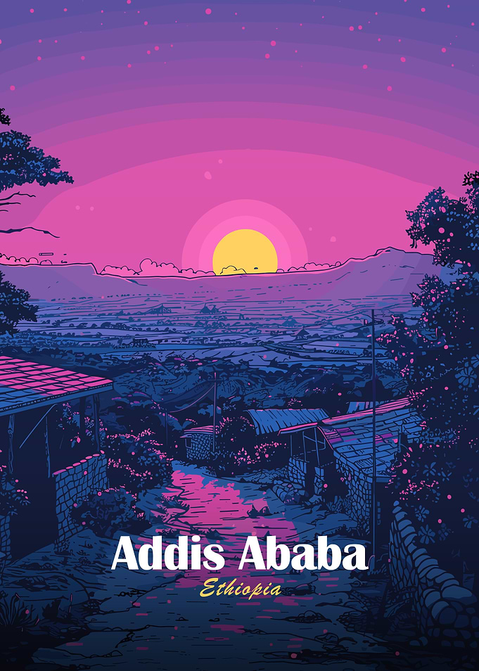 Addis Ababa, Ethiopia Landscape Art