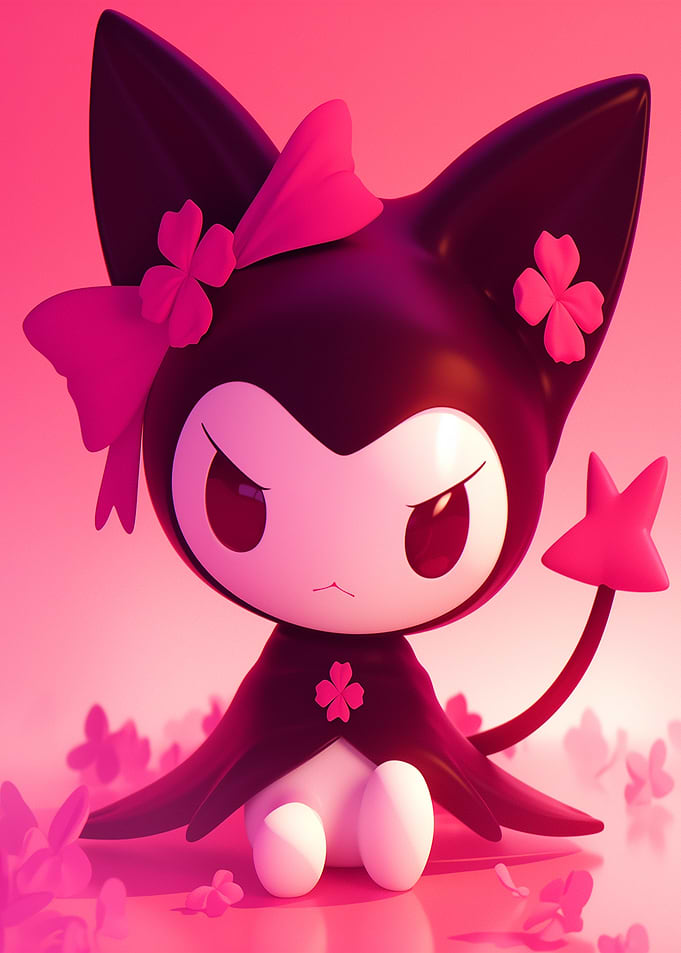 Kuromi in Pink
