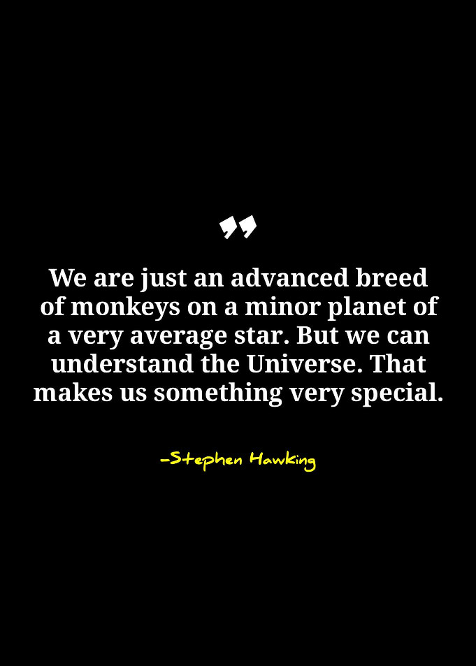 Stephen Hawking Quote on Black
