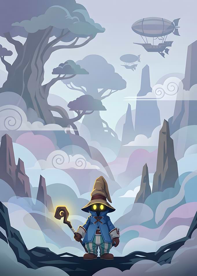 Vivi Ornitier in Misty Landscape