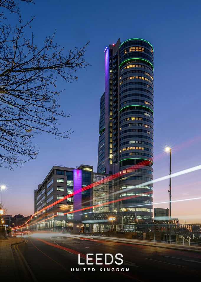 Leeds, United Kingdom at Night