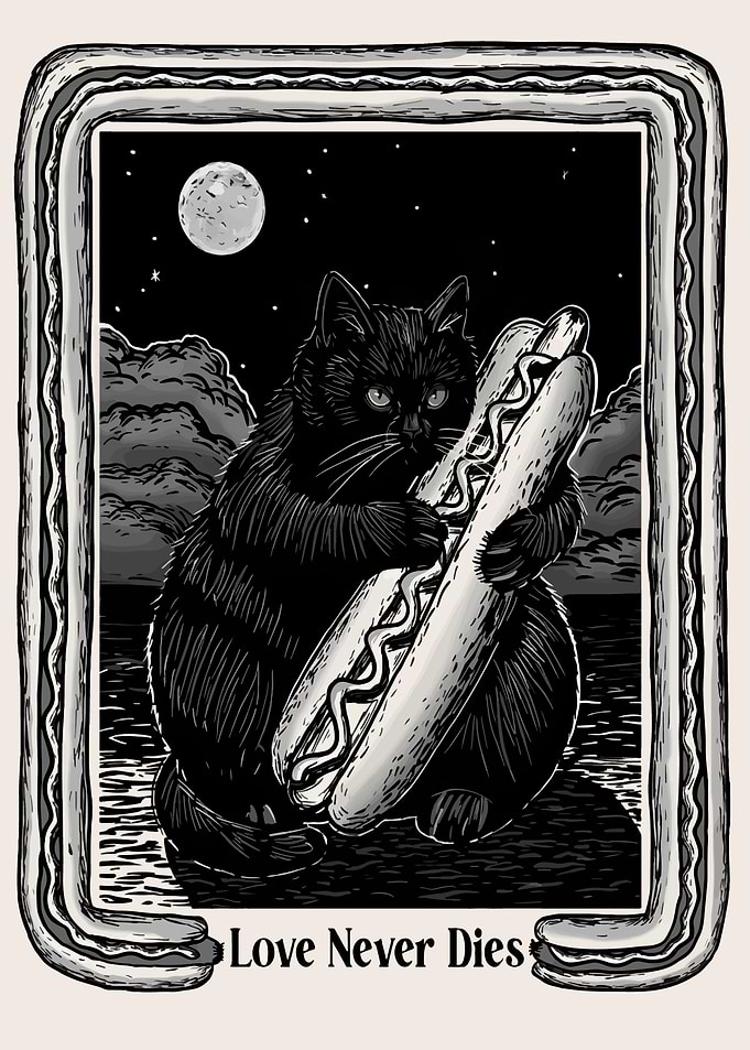 Cat with Hotdog: Love Never Dies