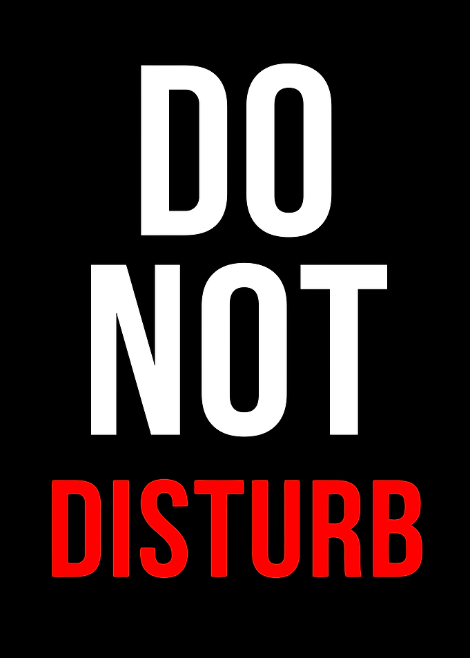 Do Not Disturb Sign