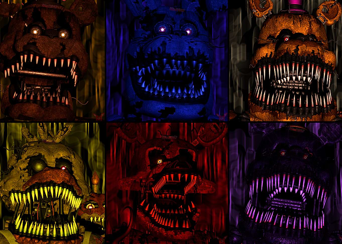 Five Nights at Freddy's Nightmare Animatronics