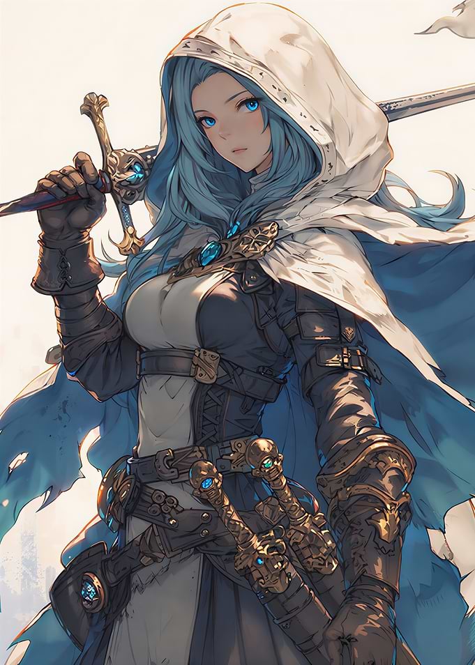 Warrior Woman with Sword