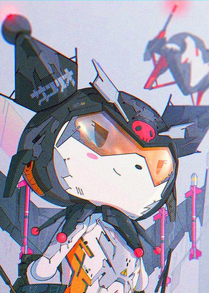 Mecha-Style Character with Missiles