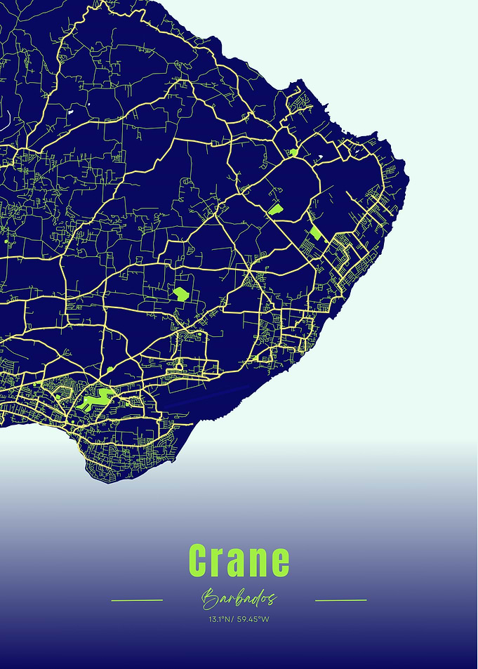 Crane, Barbados Map