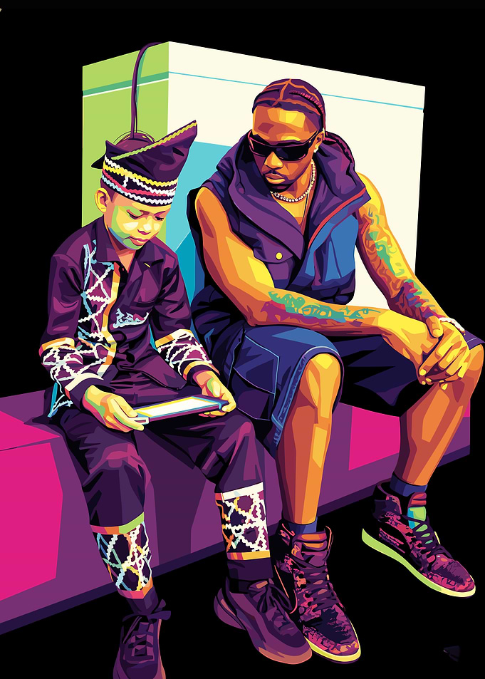melly mike and Boy Digital Art