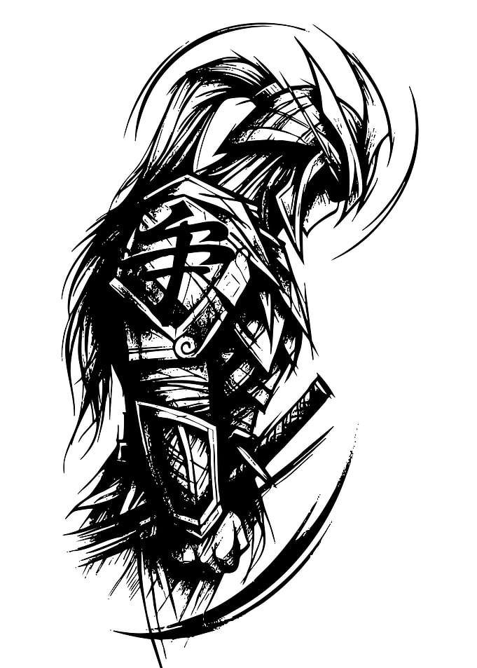 Warrior Ink Sketch
