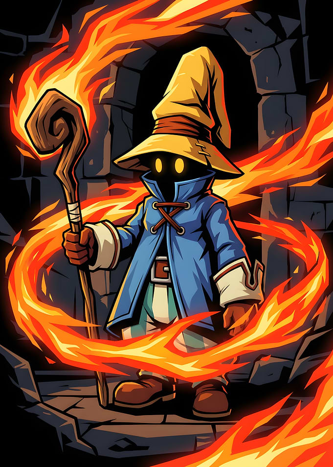 Vivi Ornitier with Fire Magic