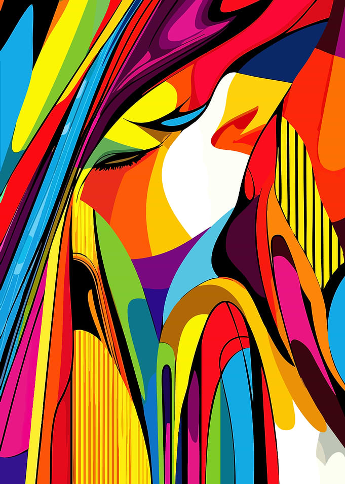 Colorful Abstract Portrait