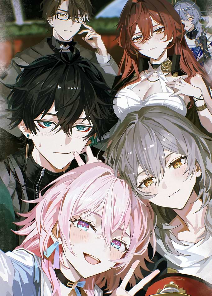 Anime Characters Selfie