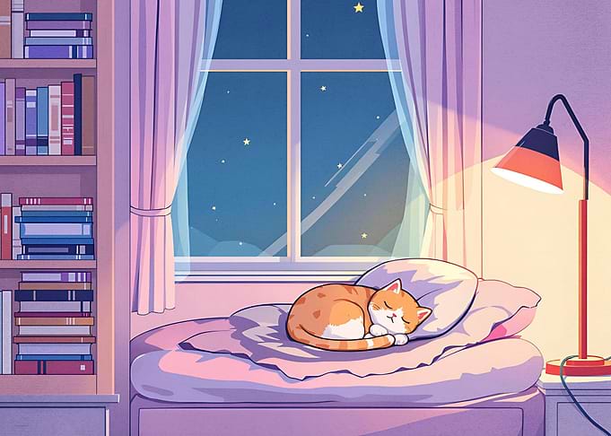 Lofi Cat Anime Books