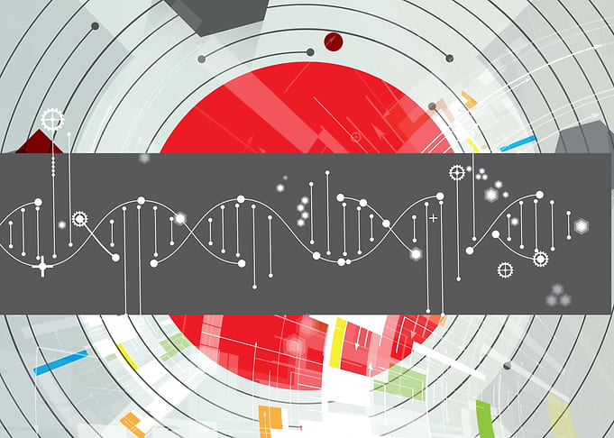 Abstract DNA Technology Graphic