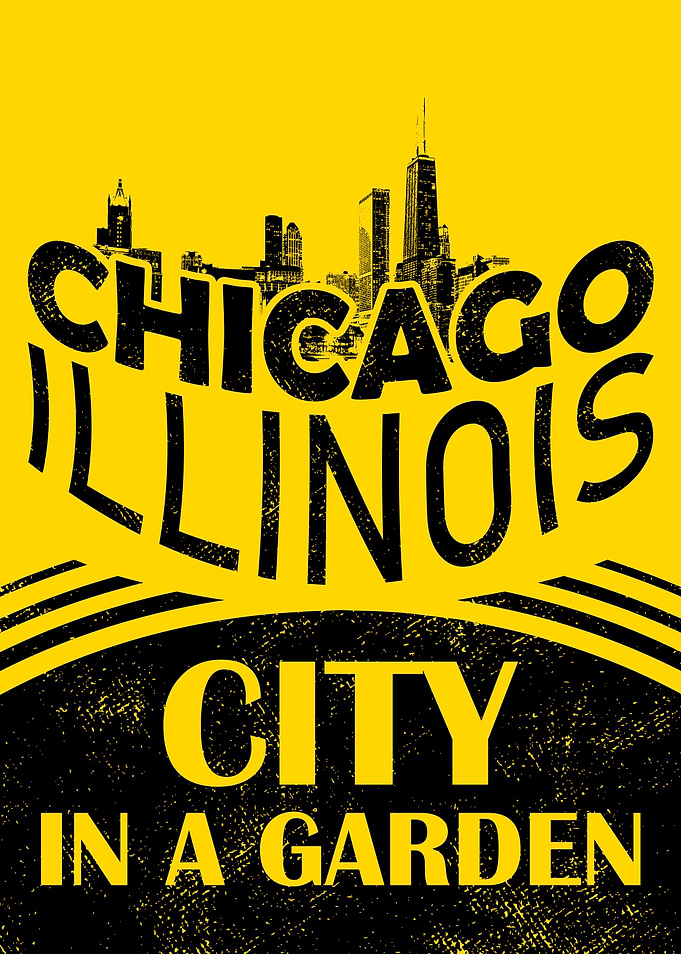 Chicago Illinois: City in a Garden Poster