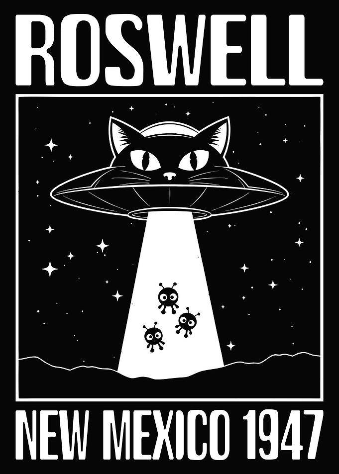 Roswell New Mexico Cat UFO Abduction