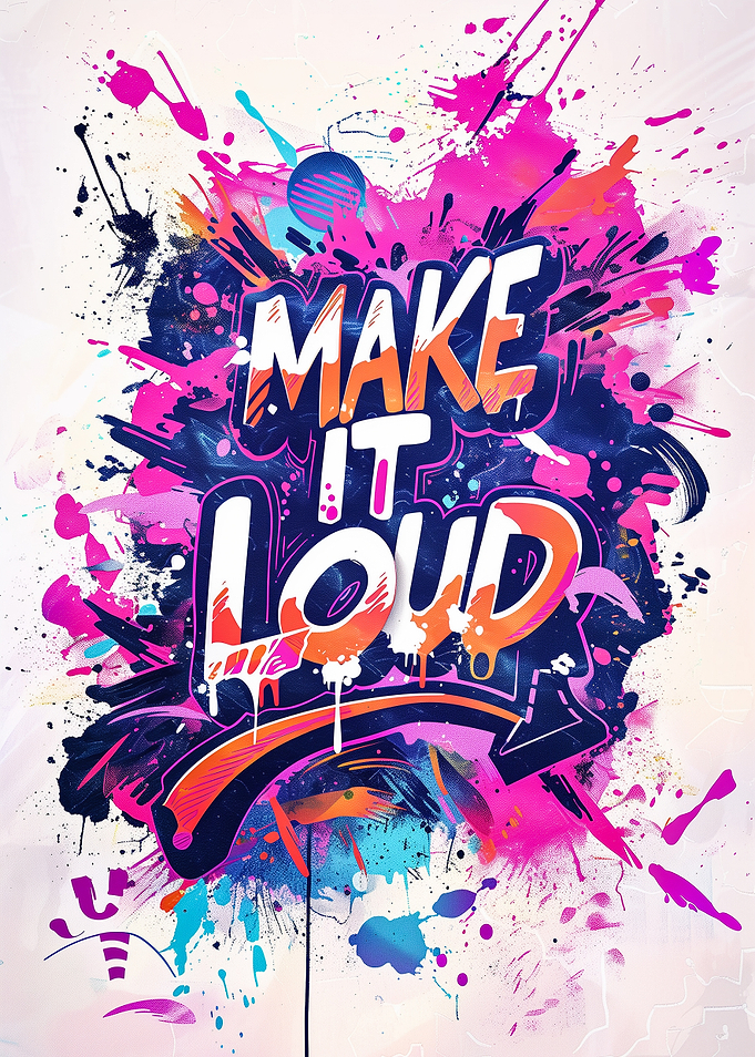 Make It Loud Graffiti Art