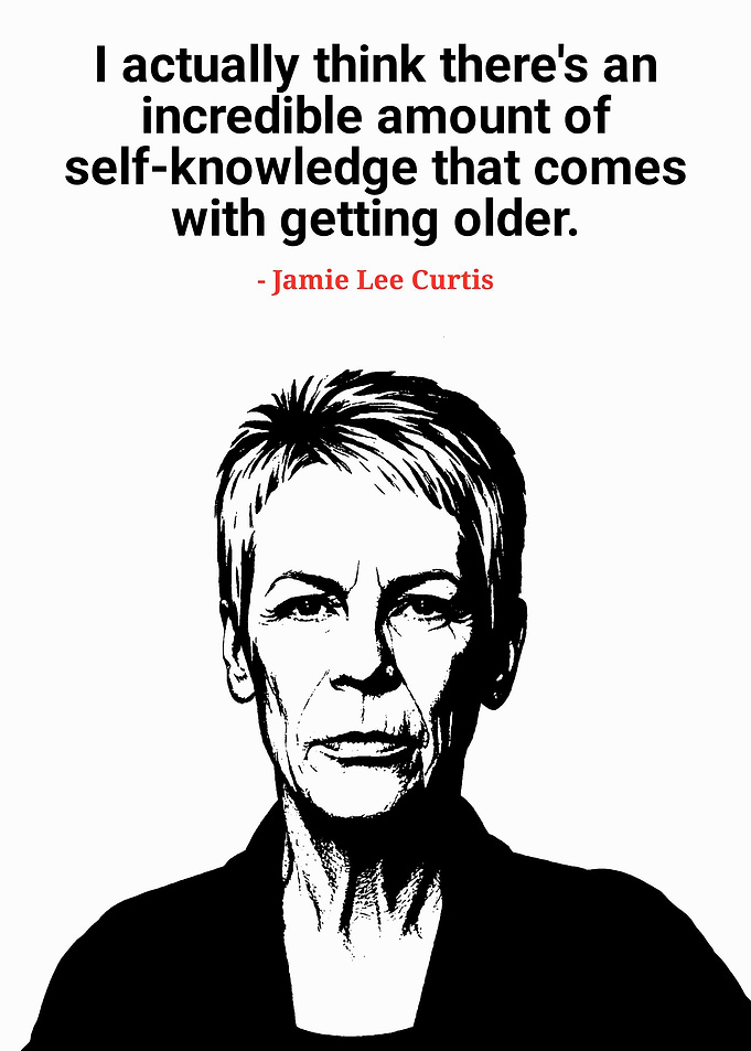 Jamie Lee Curtis Quote Portrait