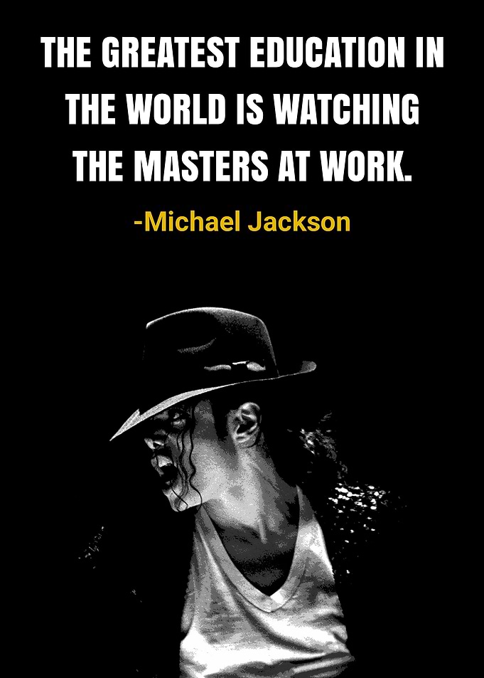 Michael Jackson Quote Poster