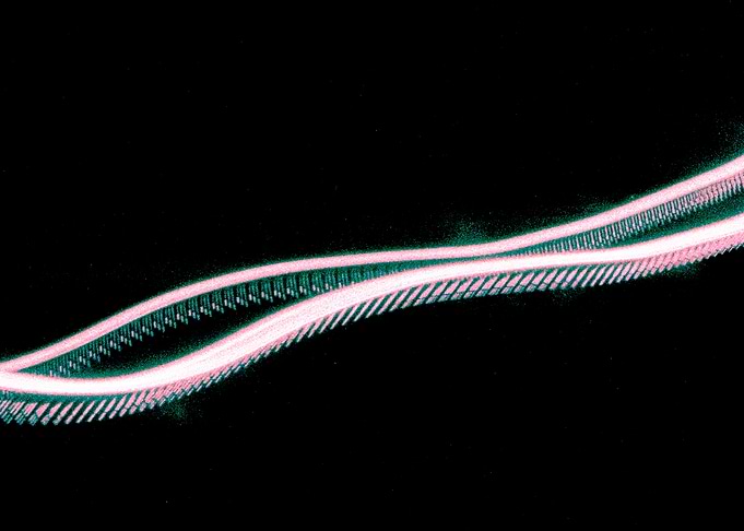 Neon Wave on Black